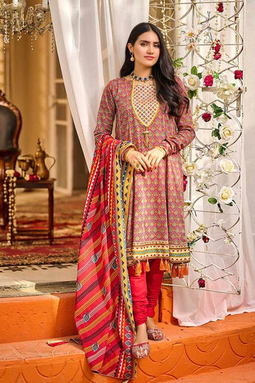 Bonanza Satrangi Ssr213p20 Red Eid Collection 2021